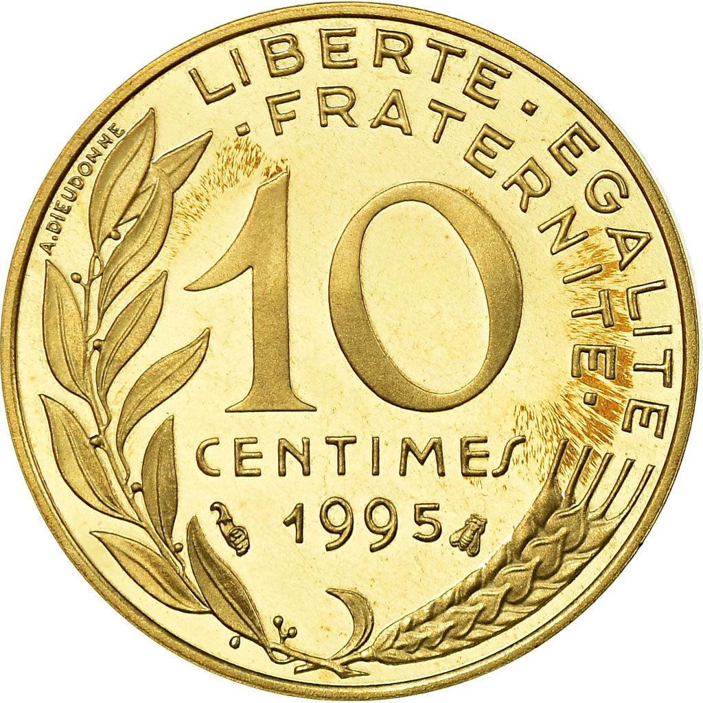 Coin, France, Marianne, 10 Centimes, 1995, Paris, BE, MS(65-70), KM 929