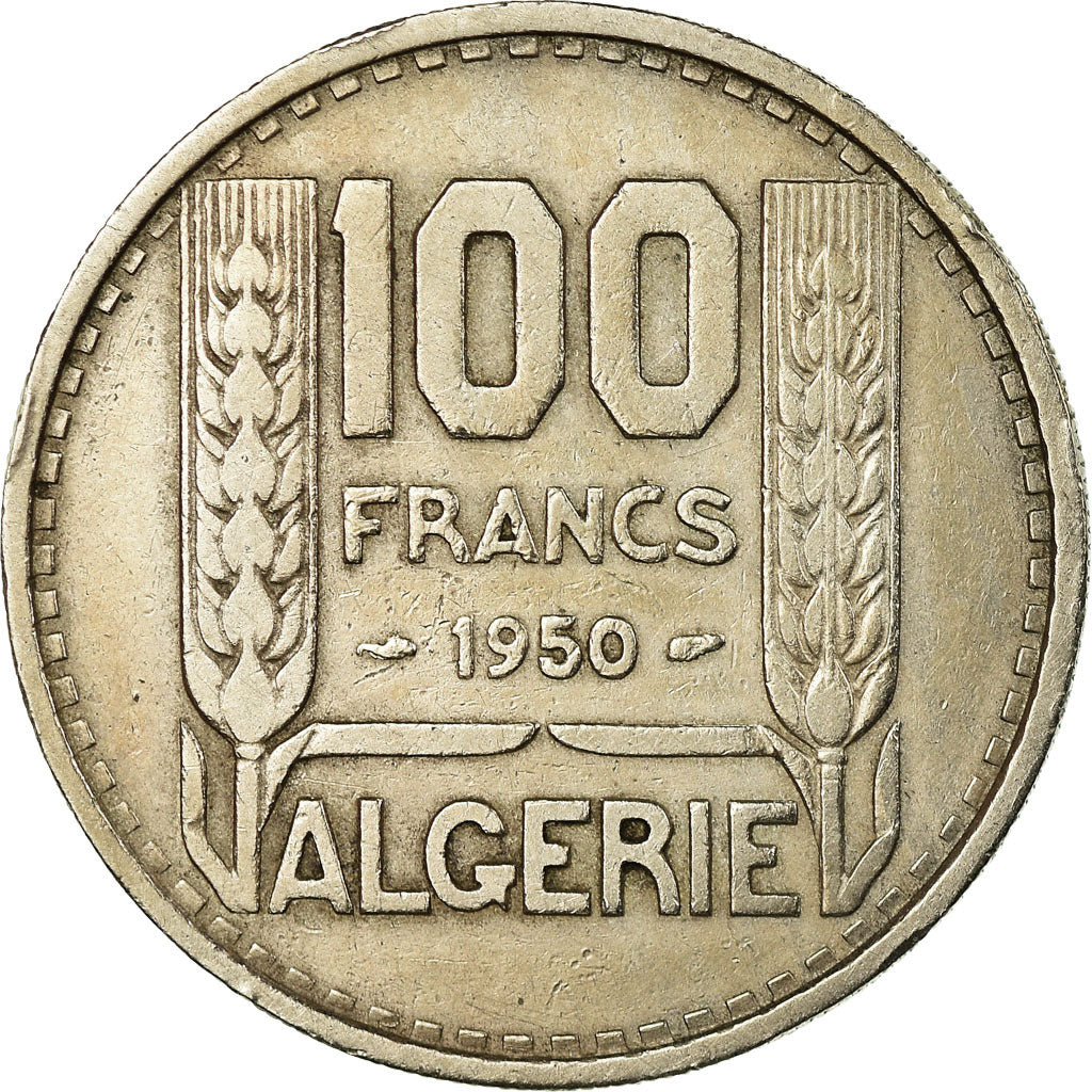Coin, Algeria, 100 Francs, 1950, Paris, EF(40-45), Copper-nickel, KM:93