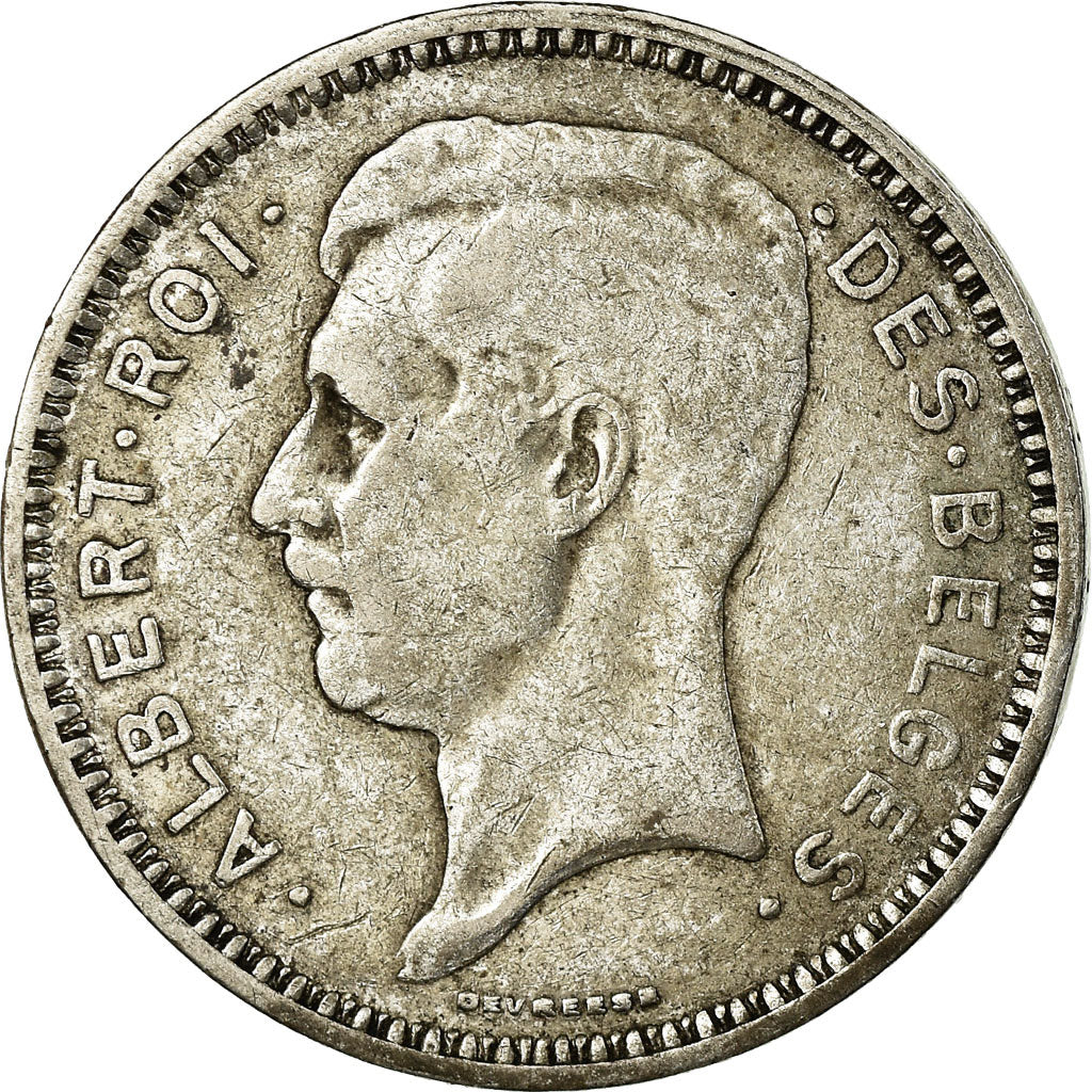 Coin, Belgium, 20 Francs, 20 Frank, 1934, EF(40-45), Silver, KM:103.1