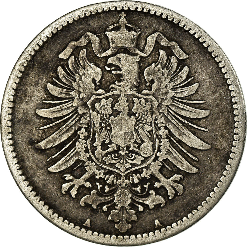 Coin, GERMANY - EMPIRE, Wilhelm I, Mark, 1875, Berlin, VF(30-35), Silver, KM:7