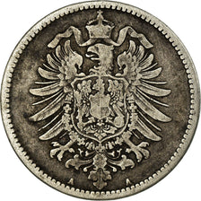 Coin, GERMANY - EMPIRE, Wilhelm I, Mark, 1875, Berlin, VF(30-35), Silver, KM:7