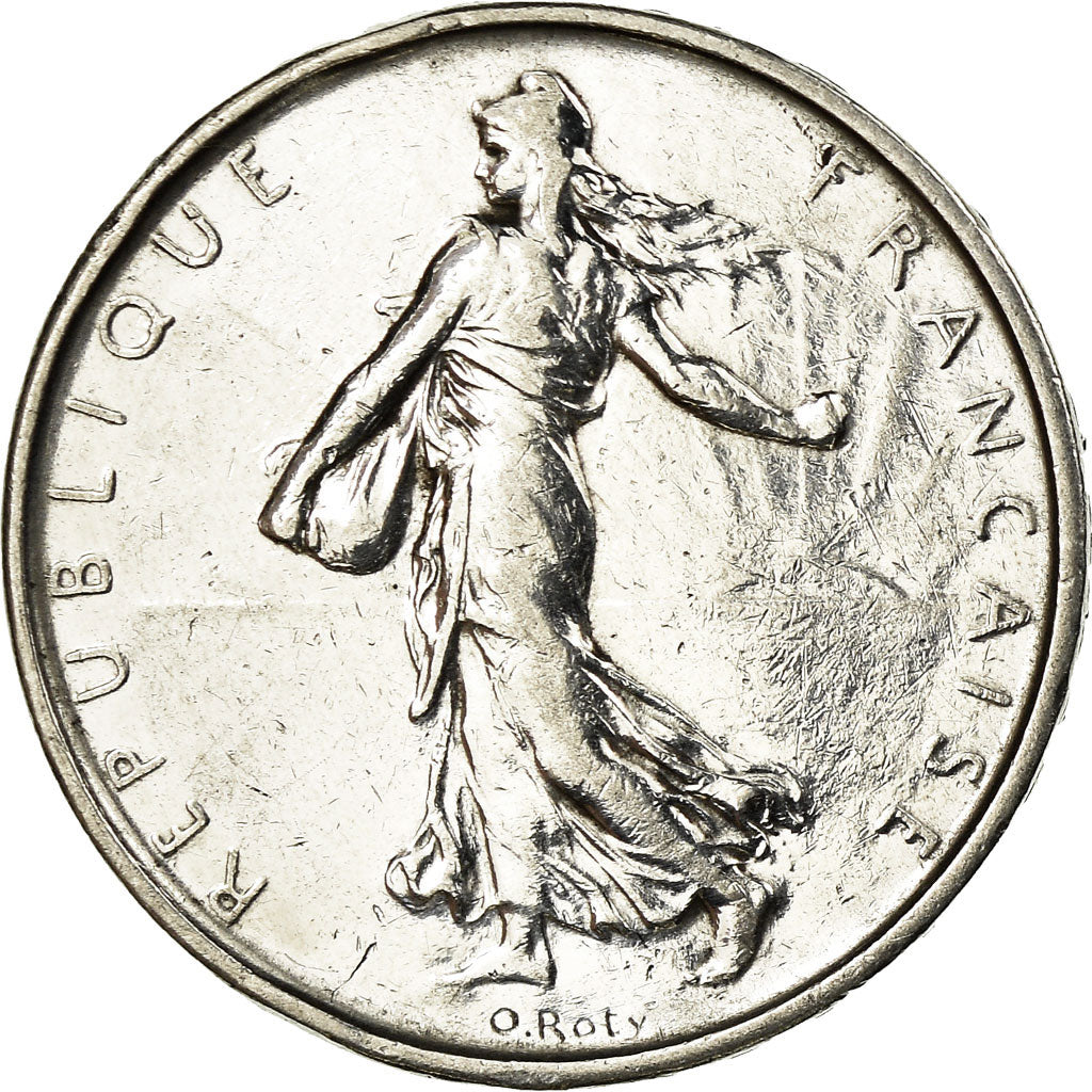 Münze, Frankreich, Semeuse, 5 Francs, 1961, VZ, Silber, KM:926, Gadoury:770