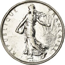 Münze, Frankreich, Semeuse, 5 Francs, 1961, VZ, Silber, KM:926, Gadoury:770