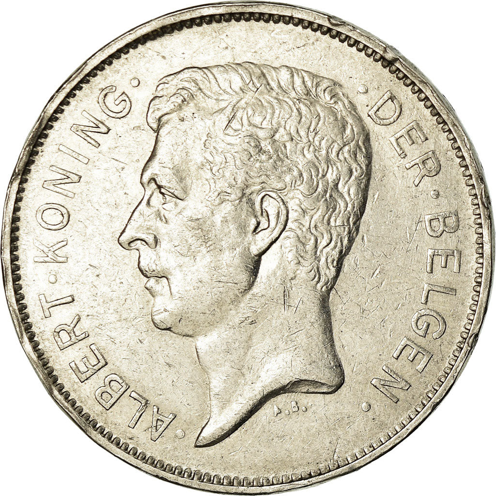 Coin, Belgium, 20 Francs, 20 Frank, 1931, EF(40-45), Nickel, KM:102