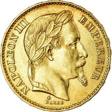 Moneda, Francia, Napoleon III, 20 Francs, 1869, Strasbourg, MBC+