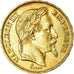 Moneda, Francia, Napoleon III, 20 Francs, 1869, Strasbourg, MBC+