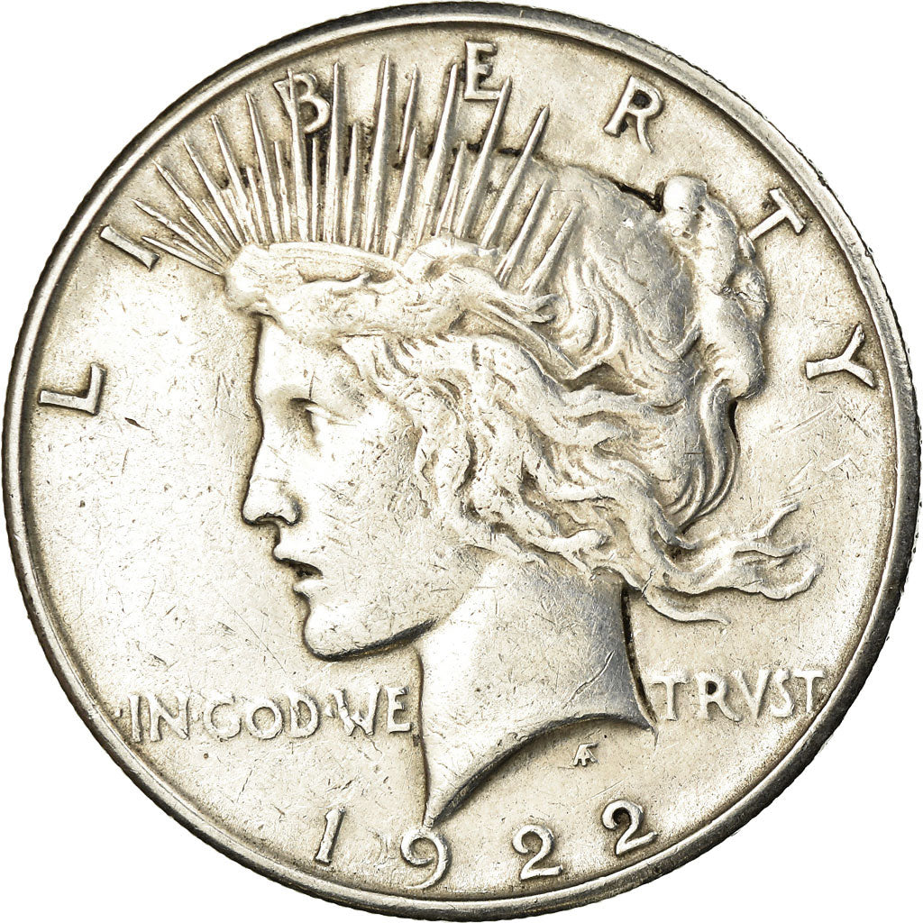Coin, United States, Peace Dollar, 1922, San Francisco, EF(40-45), KM 150