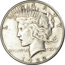 Coin, United States, Peace Dollar, 1922, San Francisco, EF(40-45), KM 150