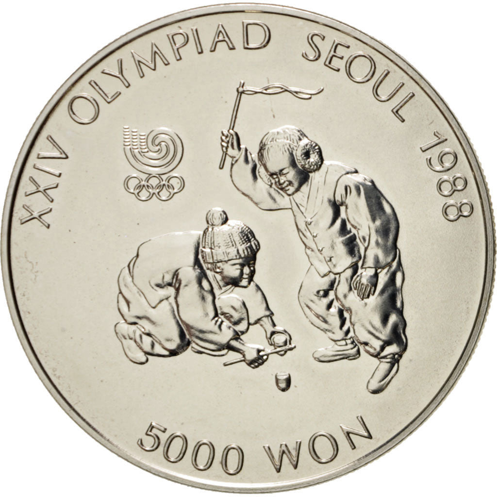 KOREA-SOUTH, 5000 Won, 1988, KM #71, MS(63), Silver, 32, 16.70