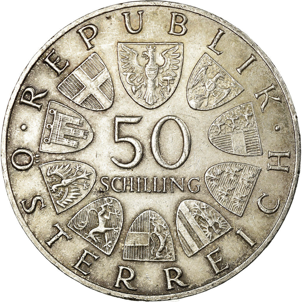 Coin, Austria, 50 Schilling, 1967, AU(50-53), Silver, KM:2902