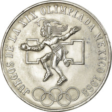 Coin, Mexico, 25 Pesos, 1968, Mexico City, AU(50-53), Silver, KM:479.1