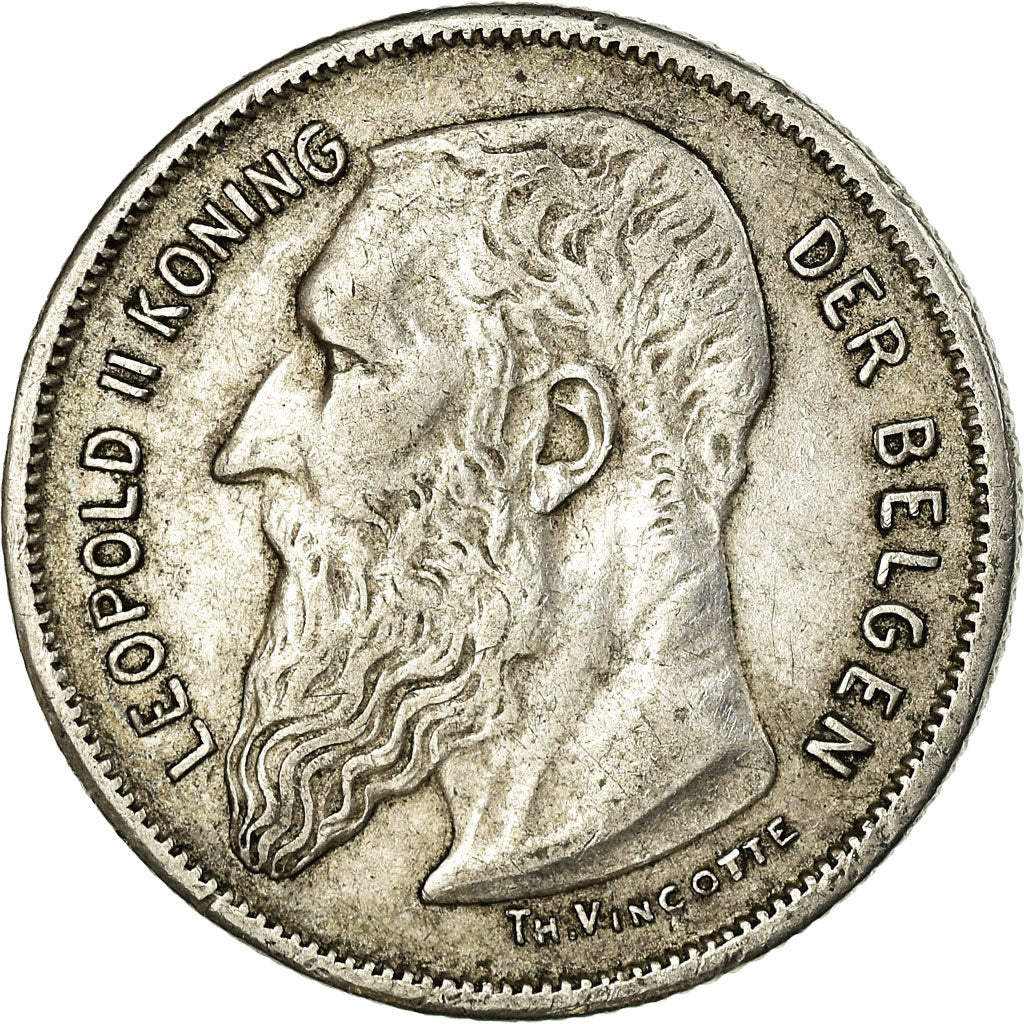 Coin, Belgium, 2 Francs, 2 Frank, 1904, EF(40-45), Silver, KM:59
