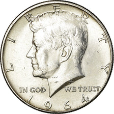 Coin, United States, Kennedy Half Dollar, 1964, Philadelphia, MS(60-62),KM 202
