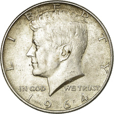 Coin, United States, Kennedy Half Dollar, 1964, Denver, AU(55-58), KM 202