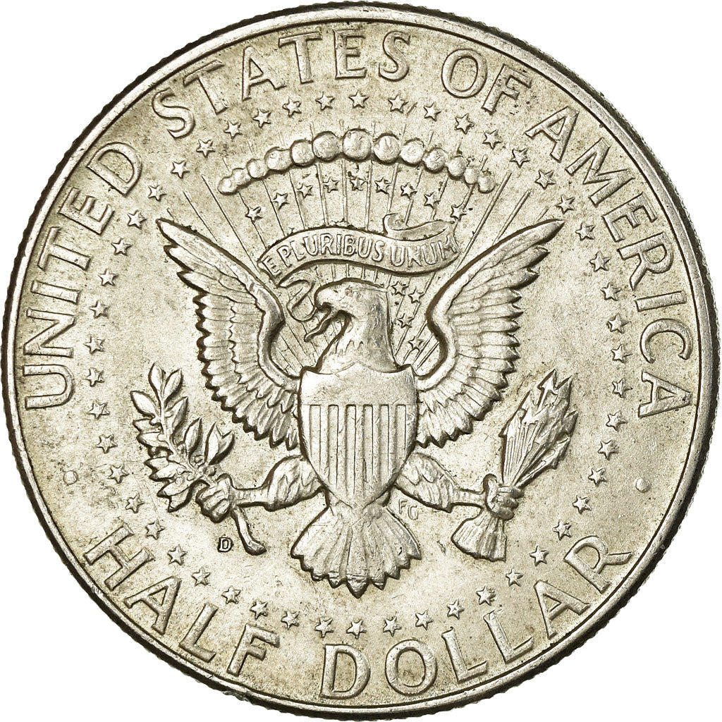 Coin, United States, Kennedy Half Dollar, 1964, Denver, AU(55-58), KM 202