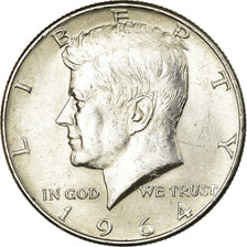 Coin, United States, Kennedy Half Dollar, 1964, Denver, AU(55-58), KM 202