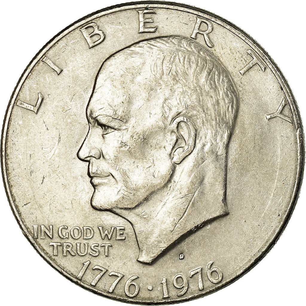 Coin, United States, Eisenhower Dollar, 1976, Denver, AU(50-53), KM 206