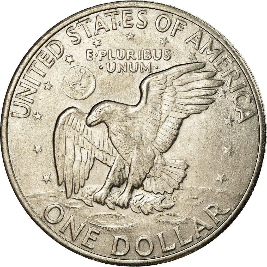 Coin, United States, Eisenhower Dollar, 1971,  Denver, AU(55-58), KM 203