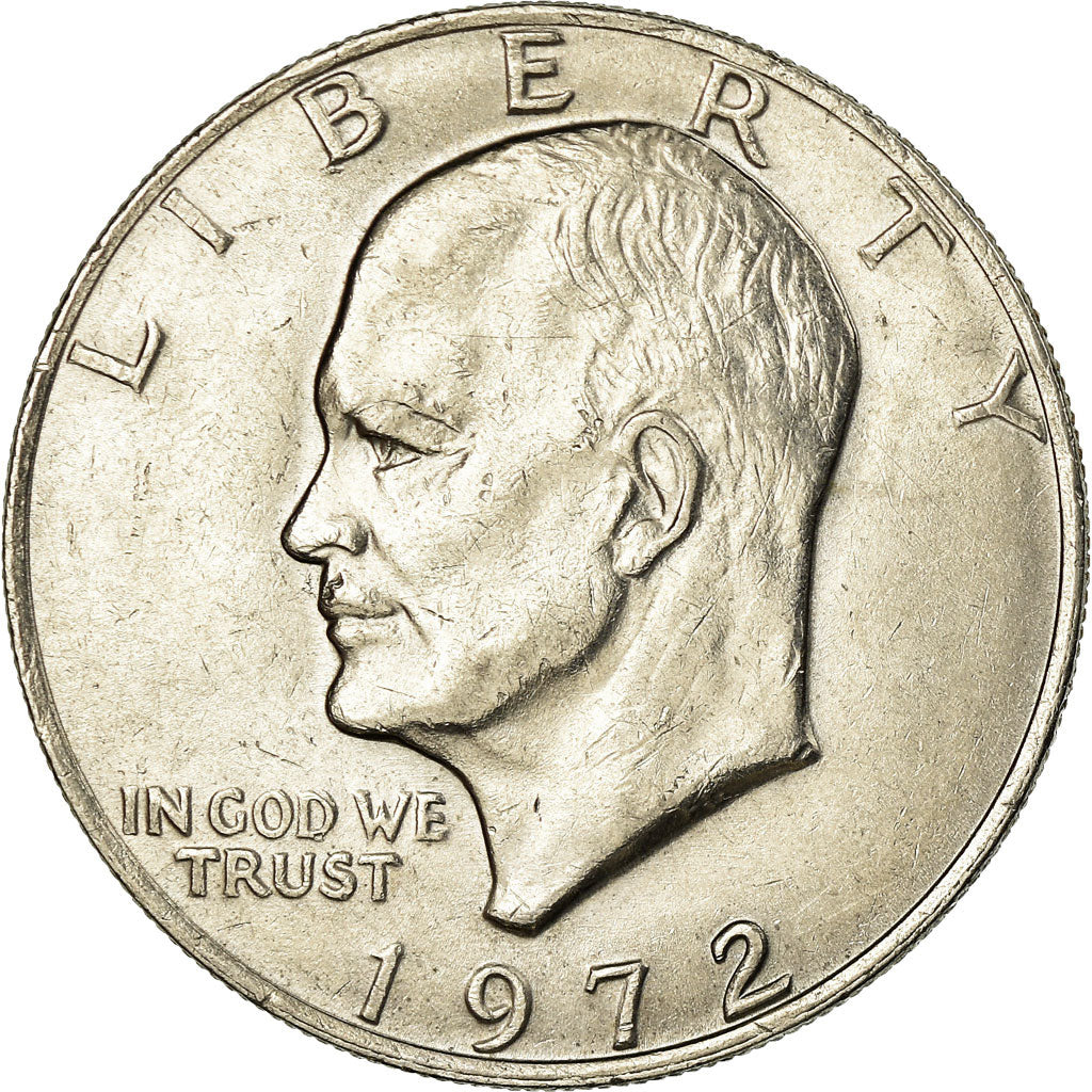 Coin, United States, Eisenhower Dollar, 1972, Philadelphia, AU(55-58), KM 203