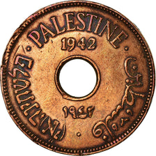 Moeda, Palestina, 10 Mils, 1941, EF(40-45), Cobre-níquel, KM:4