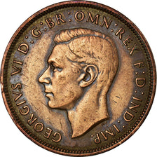 Coin, Great Britain, George VI, Penny, 1937, EF(40-45), Bronze, KM:845