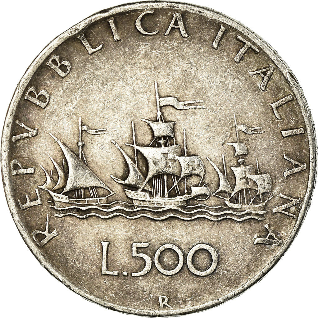 Coin, Italy, 500 Lire, 1958, Rome, VF(30-35), Silver, KM:98