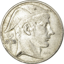 Coin, Belgium, 20 Francs, 20 Frank, 1953, EF(40-45), Silver, KM:141.1
