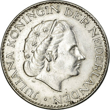Coin, Netherlands, Juliana, Gulden, 1963, AU(55-58), Silver, KM:184