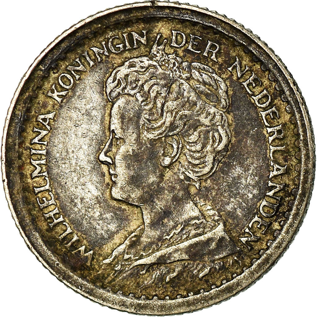 Coin, Netherlands, Wilhelmina I, 10 Cents, 1913, EF(40-45), Silver, KM:145