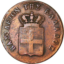 Coin, Greece, Othon, 10 Lepta, 1849, Athens, VF(30-35), Copper, KM:29