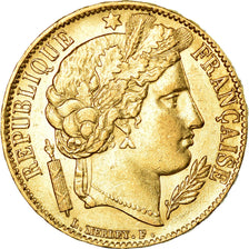 Coin, France, Cérès, 20 Francs, 1851, Paris, AU(50-53), Gold, KM:762