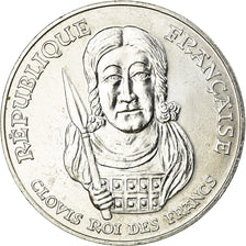Coin, France, Clovis, 100 Francs, 1996, AU(55-58), Silver, KM:1180, Gadoury:953