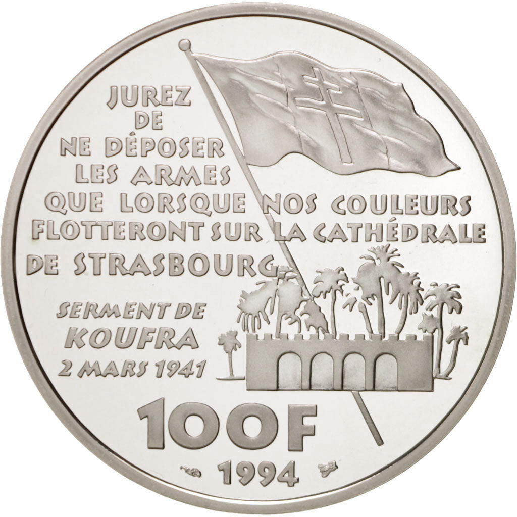 Francia, 100 Francs, 1994, FDC, Argento, KM:1039