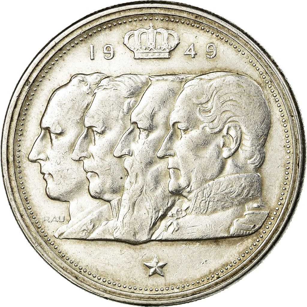 Coin, Belgium, 100 Francs, 100 Frank, 1949, EF(40-45), Silver, KM:139.1