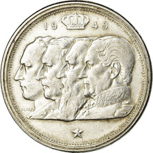 Coin, Belgium, 100 Francs, 100 Frank, 1949, EF(40-45), Silver, KM:139.1