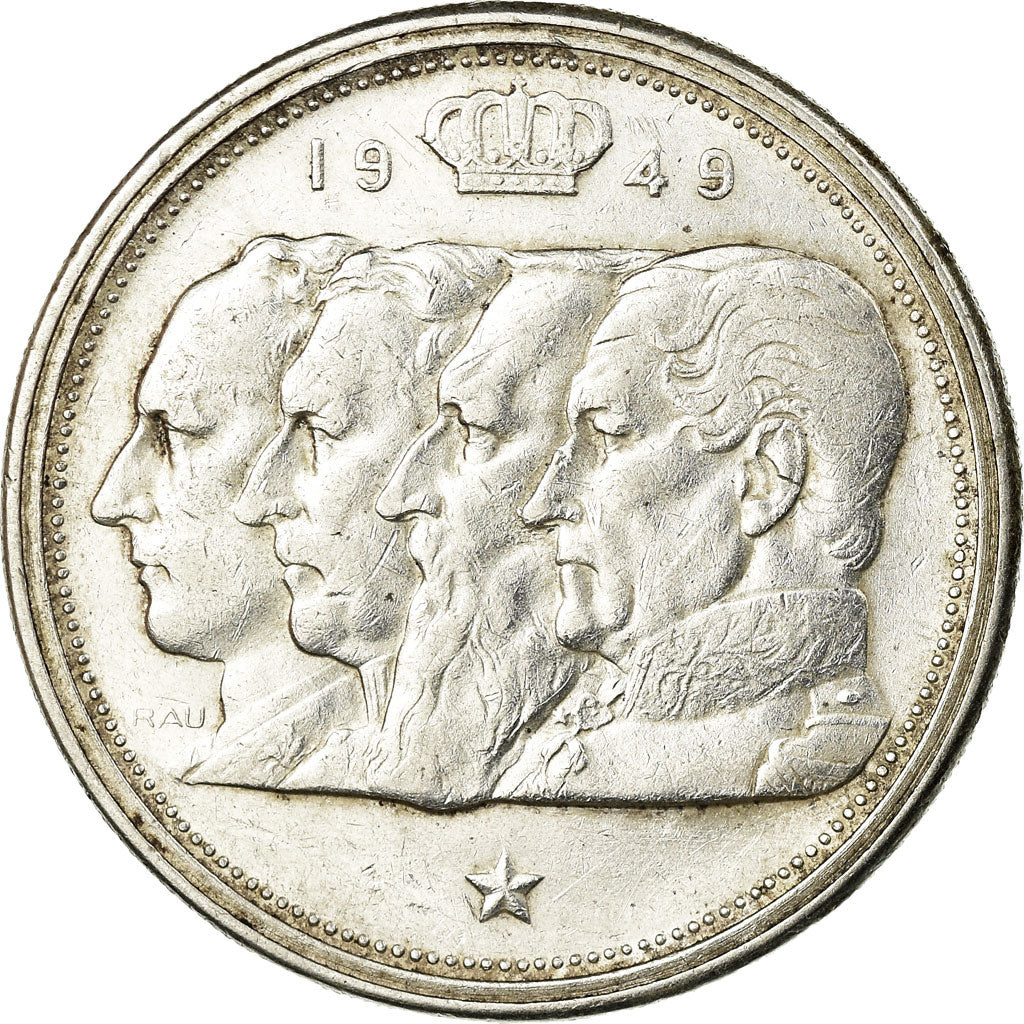 Coin, Belgium, 100 Francs, 100 Frank, 1949, EF(40-45), Silver, KM:139.1