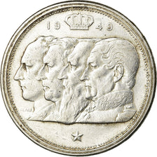 Coin, Belgium, 100 Francs, 100 Frank, 1949, EF(40-45), Silver, KM:139.1