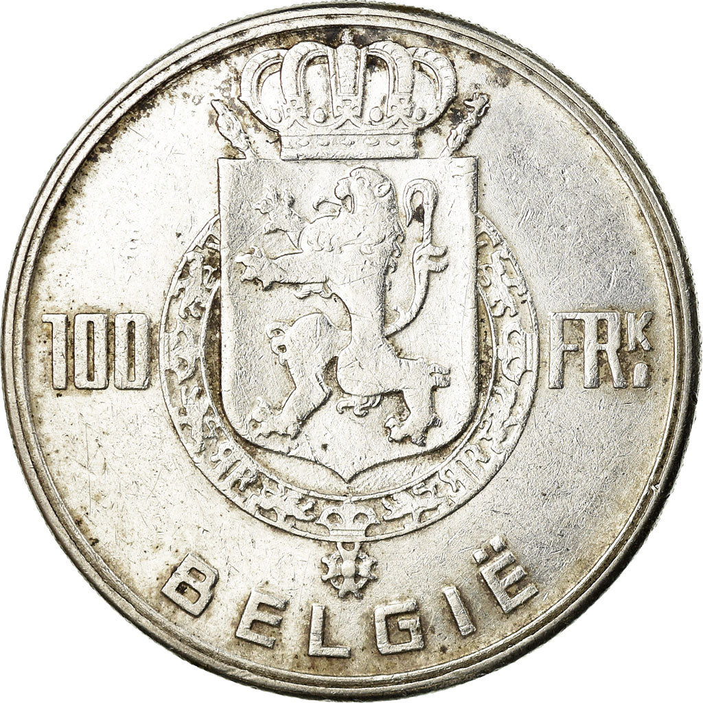 Coin, Belgium, 100 Francs, 100 Frank, 1949, EF(40-45), Silver, KM:139.1