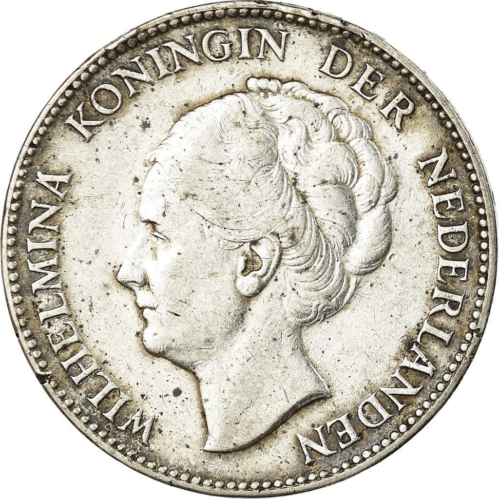 Coin, Netherlands, Wilhelmina I, Gulden, 1923, EF(40-45), Silver, KM:161.1