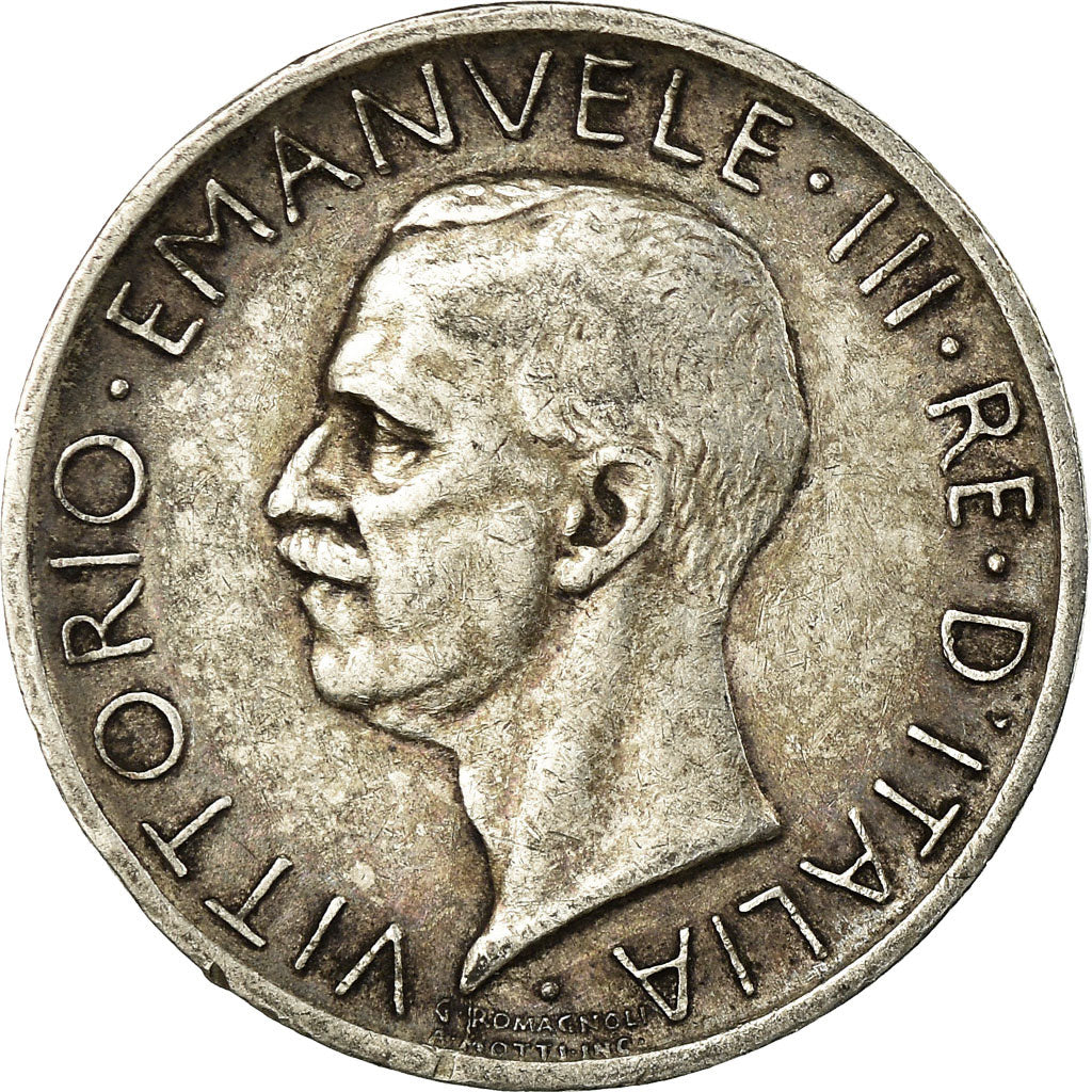 Coin, Italy, Vittorio Emanuele III, 5 Lire, 1927, Rome, EF(40-45),Silver,KM 67.1