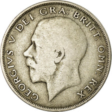 Coin, Great Britain, George V, 1/2 Crown, 1921, VF(20-25), Silver, KM:818.1a