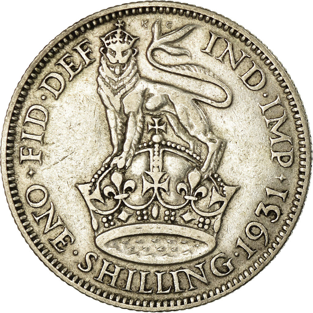 Coin, Great Britain, George V, Shilling, 1931, VF(30-35), Silver, KM:833