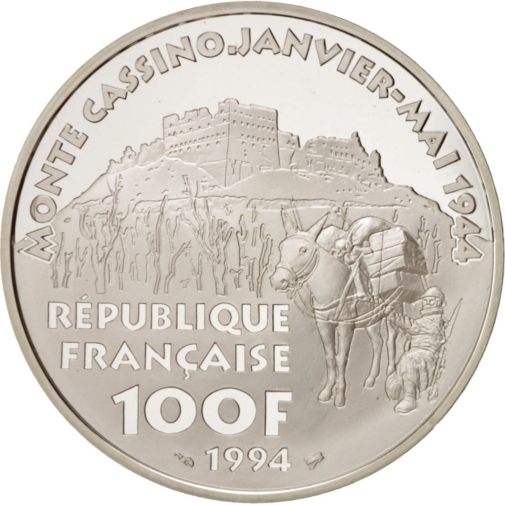 FRANCE, 100 Francs, 1994, KM #1041, MS(65-70), Silver, 22.20