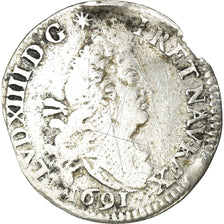 Münze, Frankreich, Louis XIV, 4 Sols aux 2 L, 1691, Paris, S