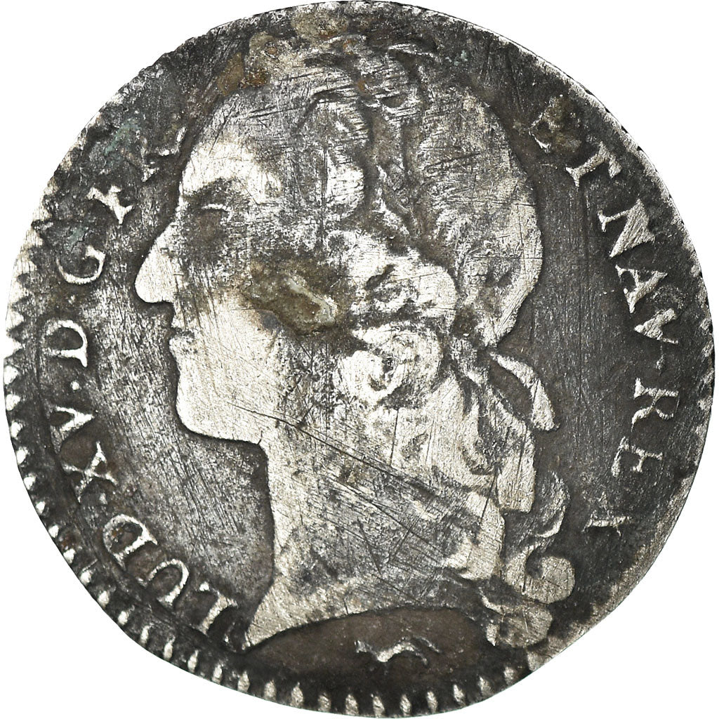 Moeda, França, Louis XV, 1/10 Écu au bandeau, 1744, Paris, VF(20-25)