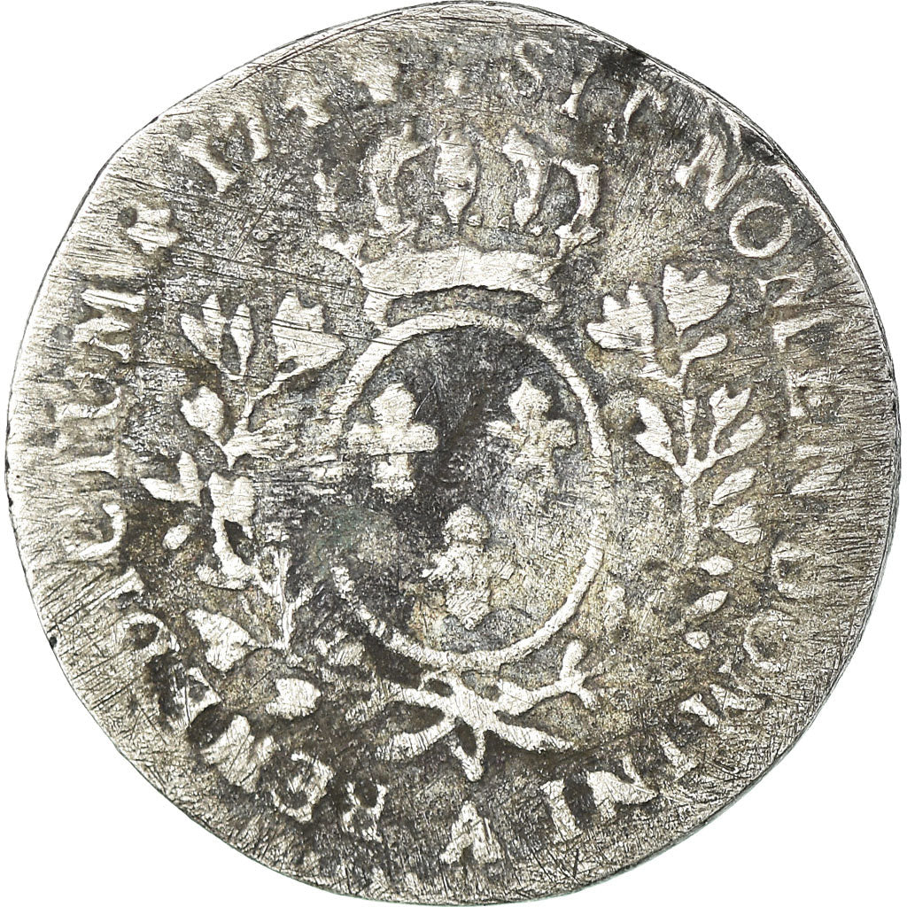 Moeda, França, Louis XV, 1/10 Écu au bandeau, 1744, Paris, VF(20-25)
