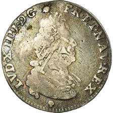Moneta, Francia, Louis XIV, 1/12 Écu aux palmes, 1697, Toulouse, MB