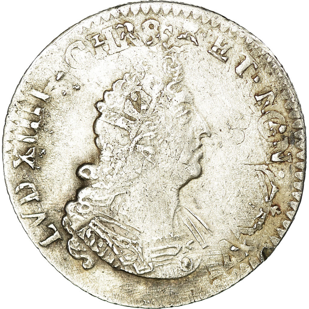 Coin, France, Louis XIV, 1/12 Écu aux palmes, 1694, Amiens, VF(30-35)
