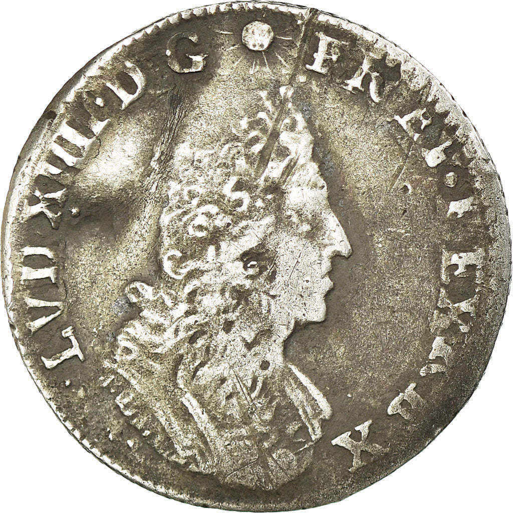 Münze, Frankreich, Louis XIV, 1/12 Écu aux palmes, 1697, Lille, S+