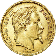 Munten, Frankrijk, Napoleon III, 20 Francs, 1870, Strasbourg, ZF+